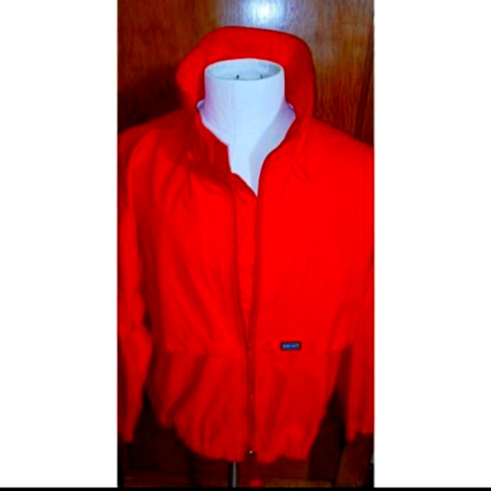 Vintage- Red Unisex Full Zip Gore-tex Wind Breaker Jacket..